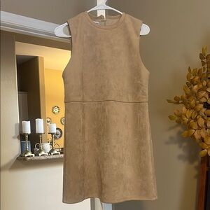 Suede Brown Mango Dress
